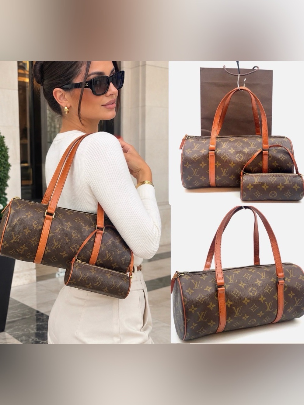 Louis Vuitton monogram Papillon 30 w/baby 💫 Vintage 1982